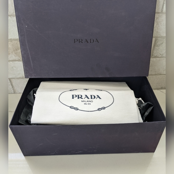 PRADA black nappa leather buckle strappy sandals - Picture 10 of 12